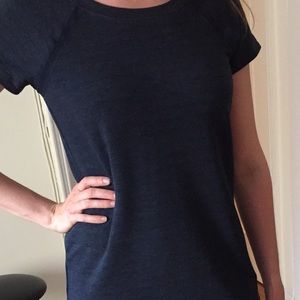 Navy blue short sleeve dress